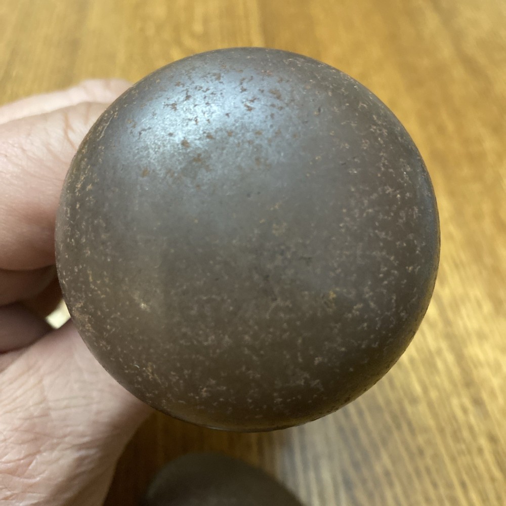 Vintage Door knobs. metal, round