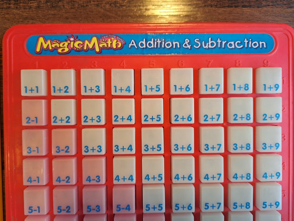 Vintage 1993 Magic Math Multiplication Addition Subtraction Educational Learning