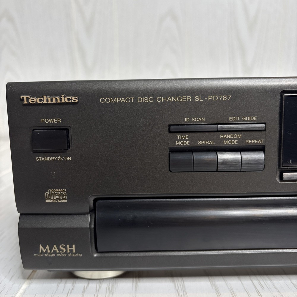 TECHNICS 5-DISC COMPACT DISC CHANGER MODEL SL-PD787 - TESTED - WORKS - BRIGHT