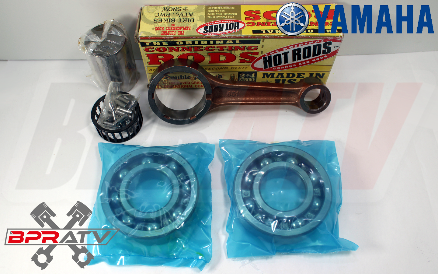 Yamaha Raptor 700 Hot Rods Connecting Rod Kit Hotrods Bearings Crank Rebuild Kit