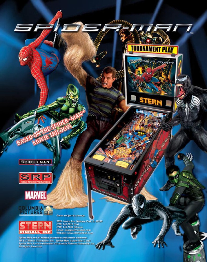 Stern Spider-Man (All Version) Pinball Machine Rubber Ring Kit