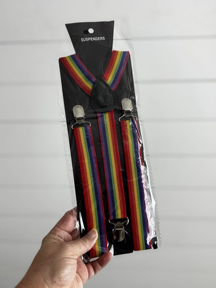 NEW Rainbow Suspenders