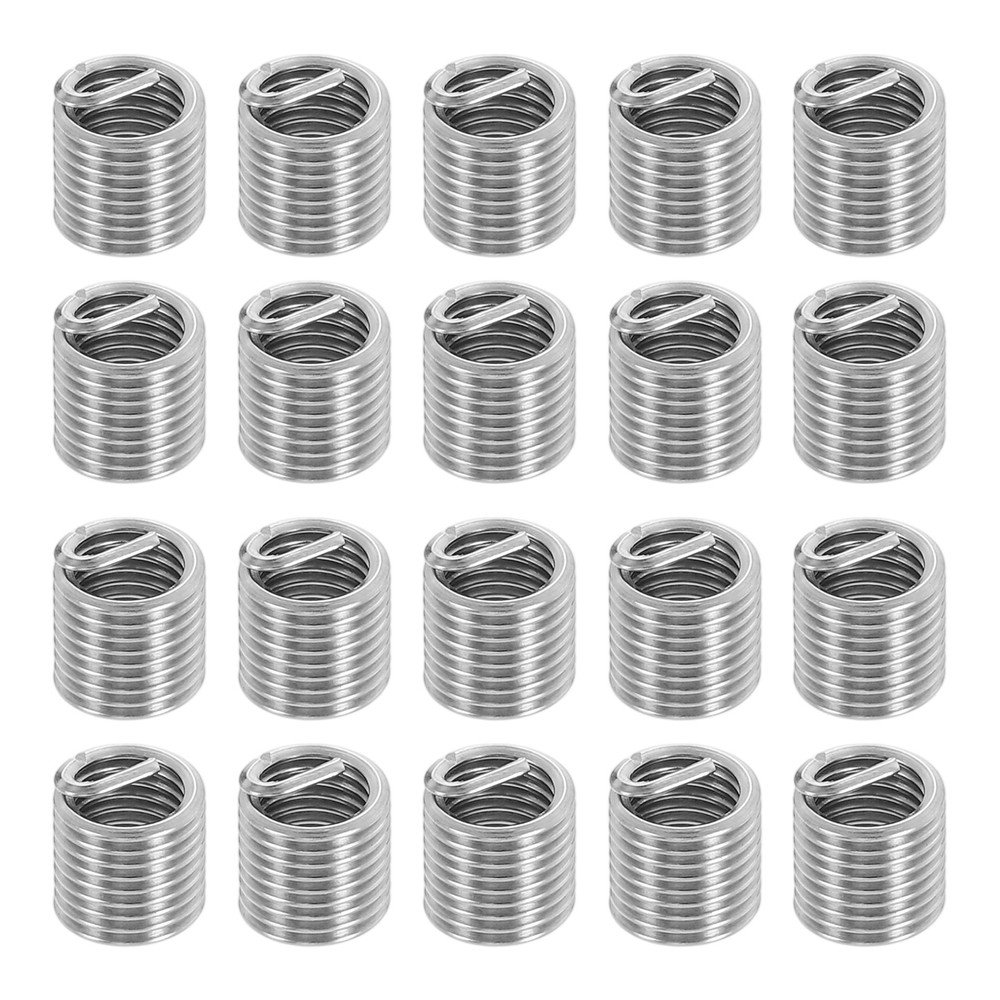 20pcs Wire Thread Inserts 10#-32 UNF 2D 9.6mm Helical Threaded Sleeve