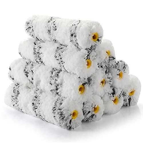 Paint Roller 6 Inch 3/4 in Roller Naps,High-Density Microfiber Mini Roller