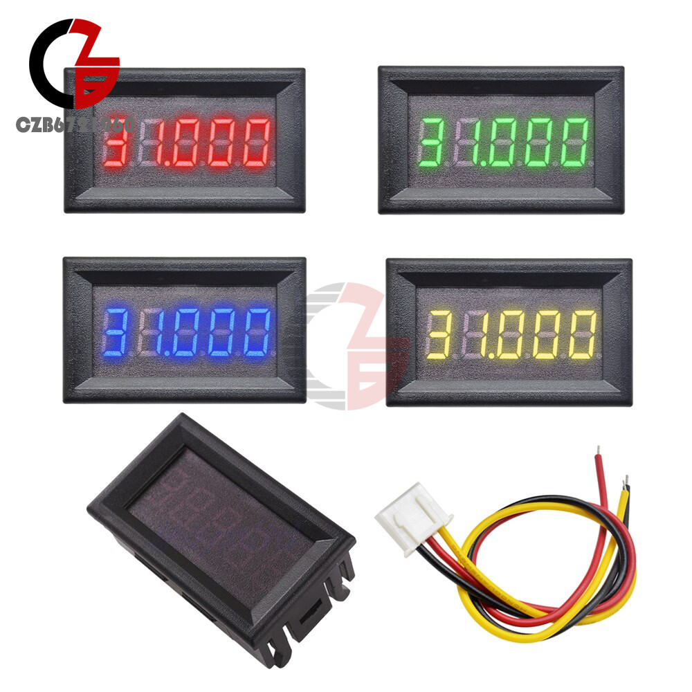 Digital 0.36" LED 5 Digits DC 0-33.000V Voltmeter Voltage Meter Car Panel