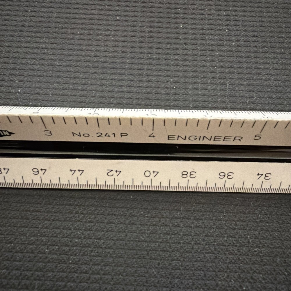 Vintage Alvin No. 241 P Engineer Triangular 12" Scale