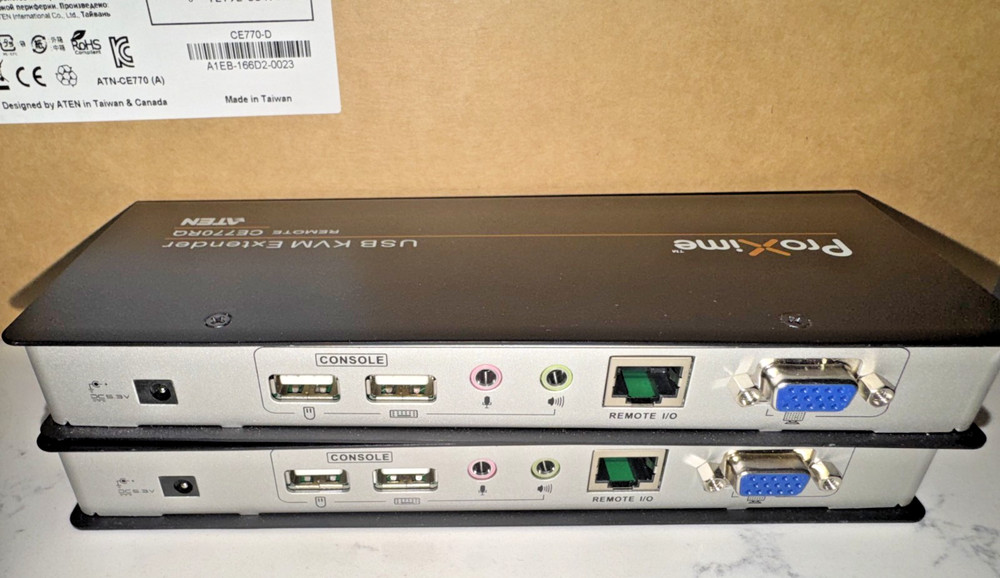 ATEN CE770L USB KVM Extender With Cables & Adapters