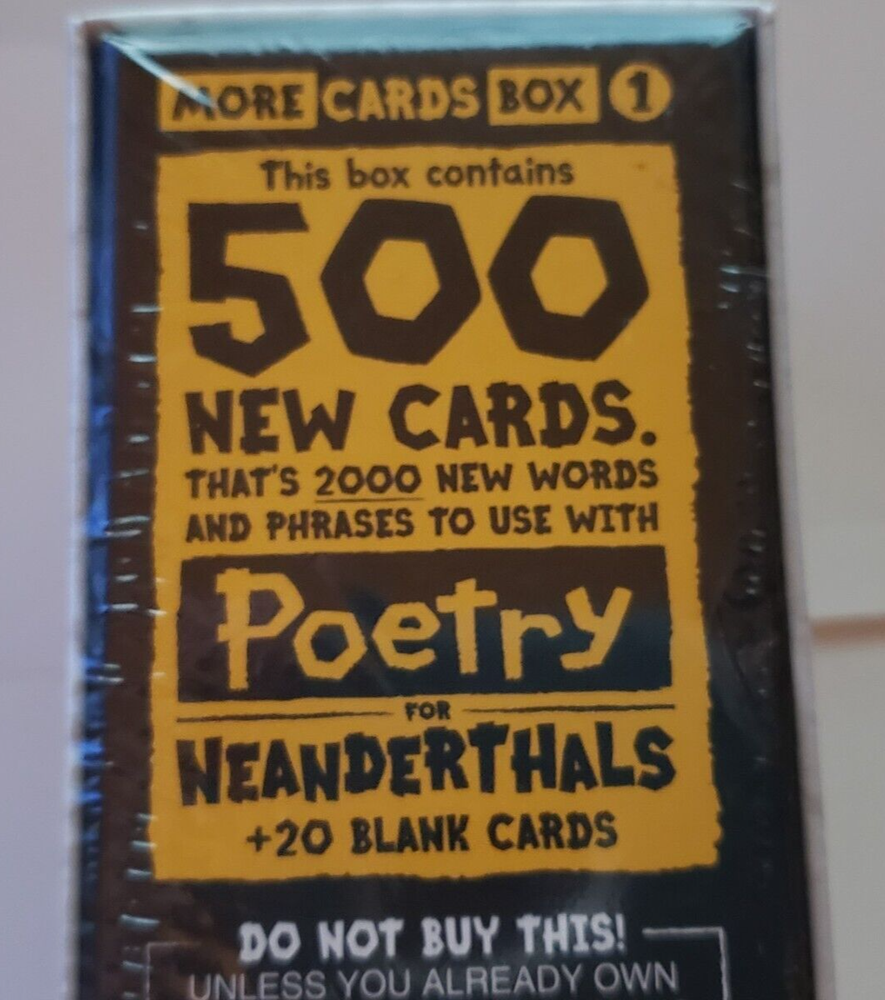 Exploding Kittens - Poetry for Neanderthals - More Cards Box 1 - 500 ct - NEW