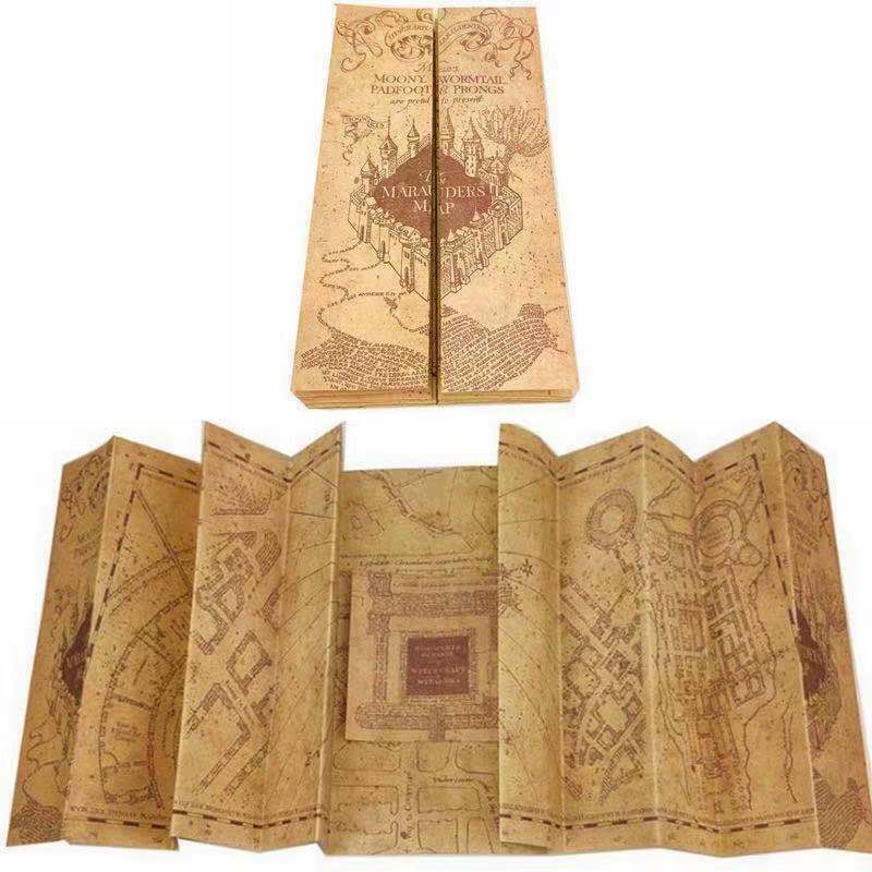 Harry Potter Marauders Map Hogwarts School of Witchcraft & Wizardry