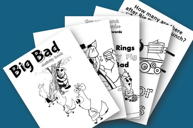 DIGITAL CONTENT- 2025 Big Bad Coloring & Activity Book 30+ Pages PRINTING REQ'D