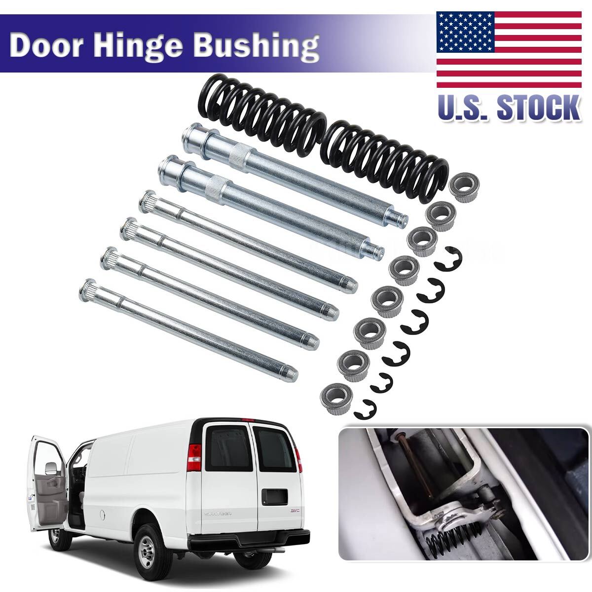 New Set Door Hinge Repair Kit For Chevy GMC Truck 88-98 for Suburban 92-99 Front