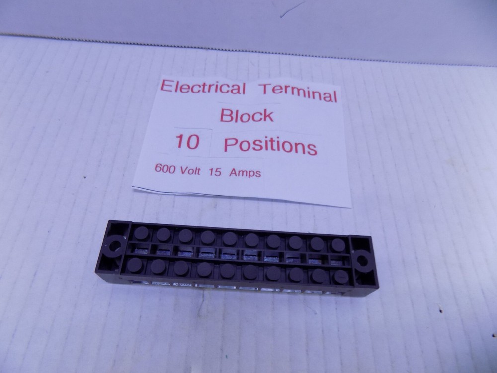 ELECTRICAL TERMINAL BLOCK BUS STRIP 10 POSITION NEW