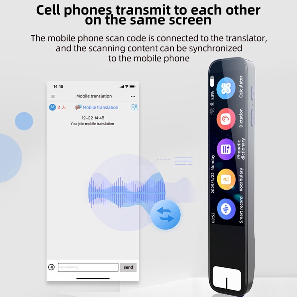 Language Translator Pen Real-Time Voice Scanner Supports 134 Languages