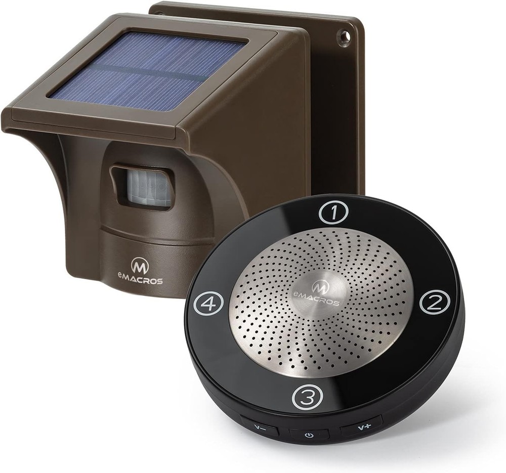 eMACROS 1/2 Mile Long Range Solar Wireless Normal, 1 receiver and 1 sensor