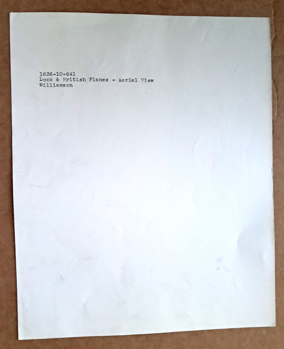 Aerial View from Blimp Goodyear Zepplin Hanger c1970s Real 8X10 Photo RARE