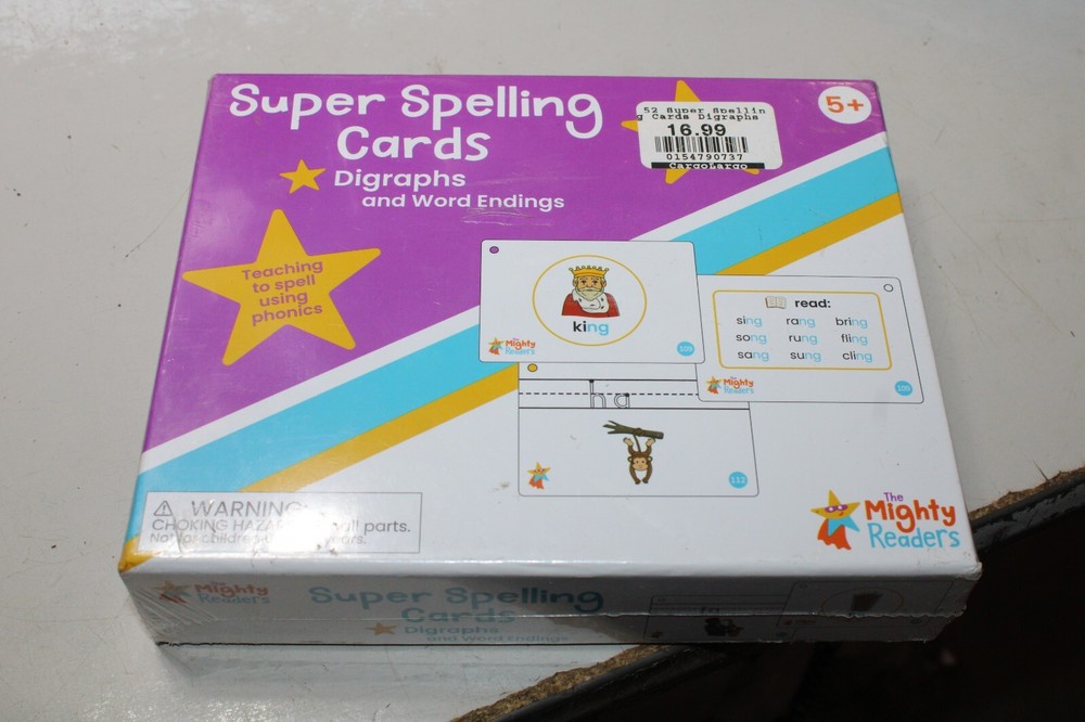 Super Spelling Cards Diagraphs 178 Double-sided