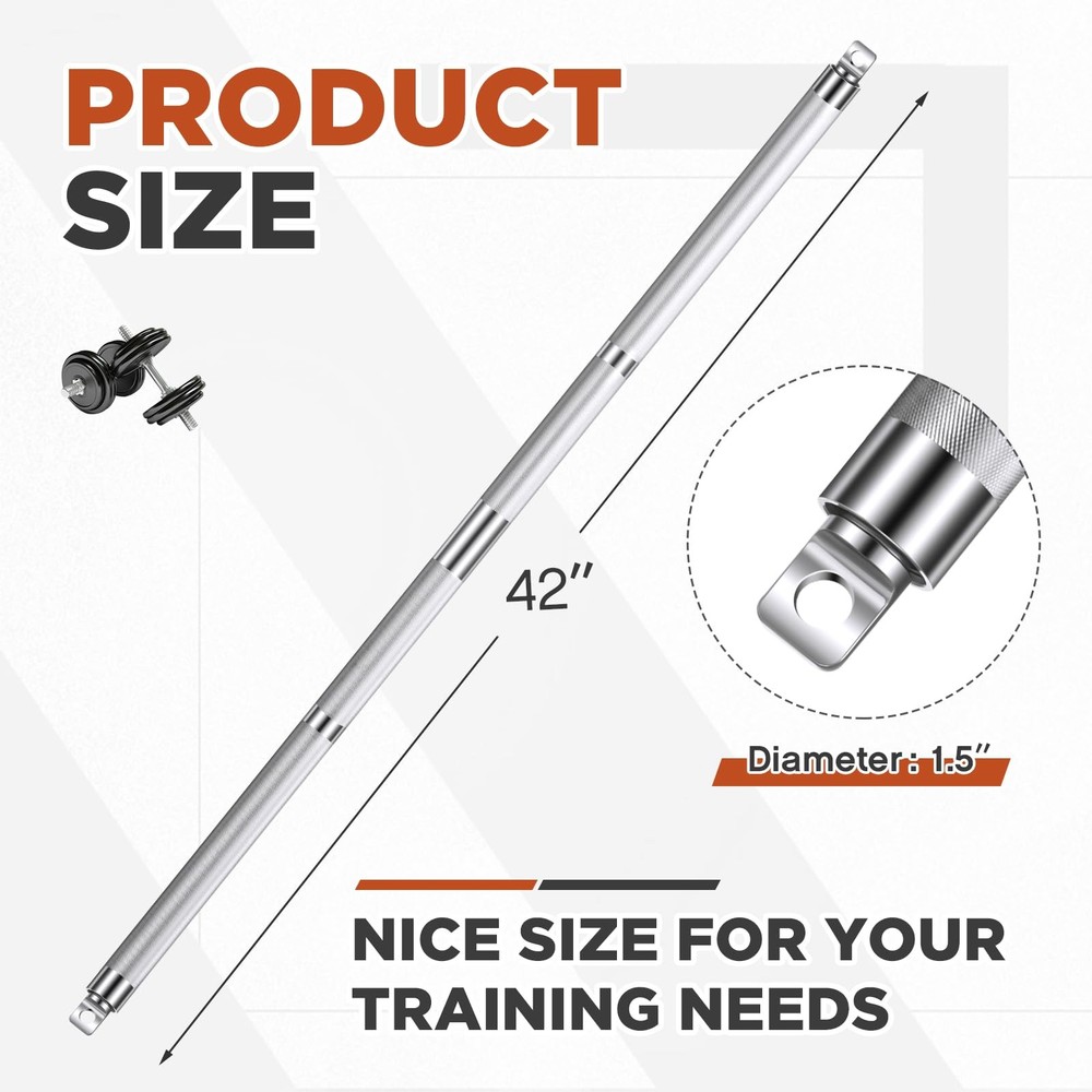 Aluminum Double Swivel Bar LAT Pull Down Bar Double Hook for Dual-Stack Funct...