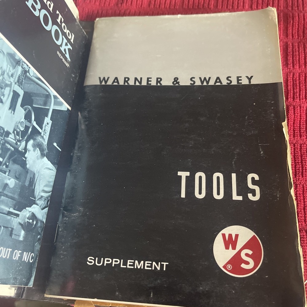 Warner & Swasey Tools Practical Information on Standard Tool Catalog /Supplement