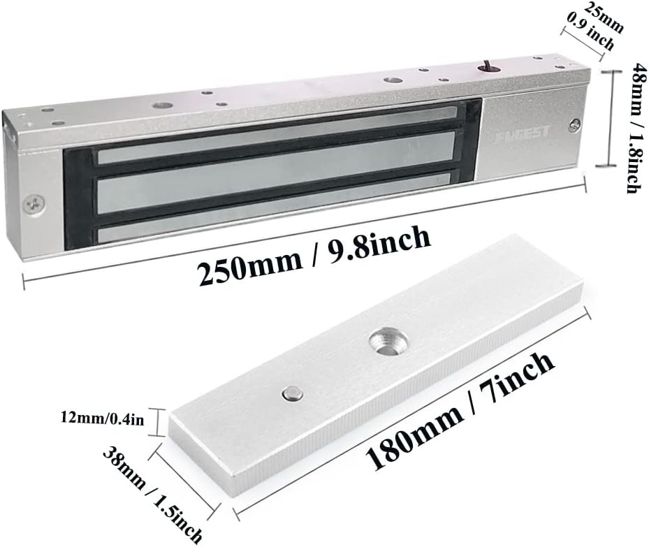 600lbs Electromagnetic Door Lock for Access Control 12V System - Single Door