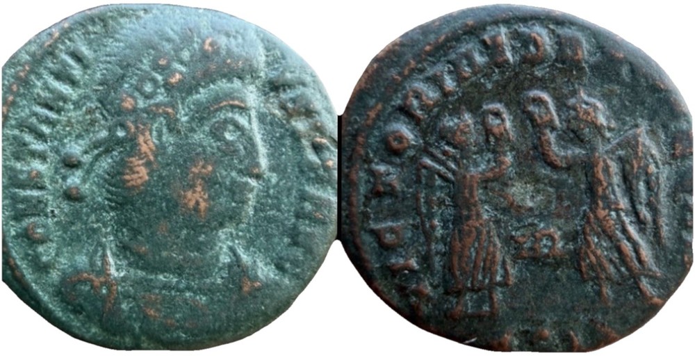 Constantius II  AD 347-348 AE 4