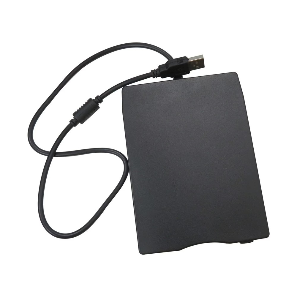1.44 MB Black USB External Floppy Disk Drive Laptop PC Windows Mac Reader