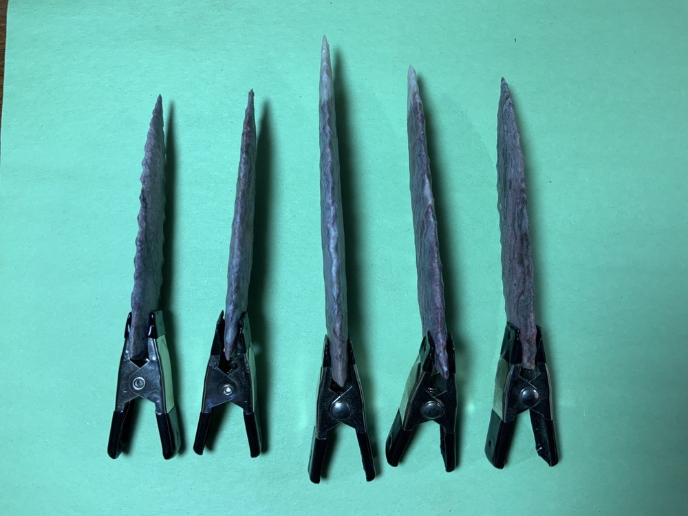 Alibates agate / flint blades , points