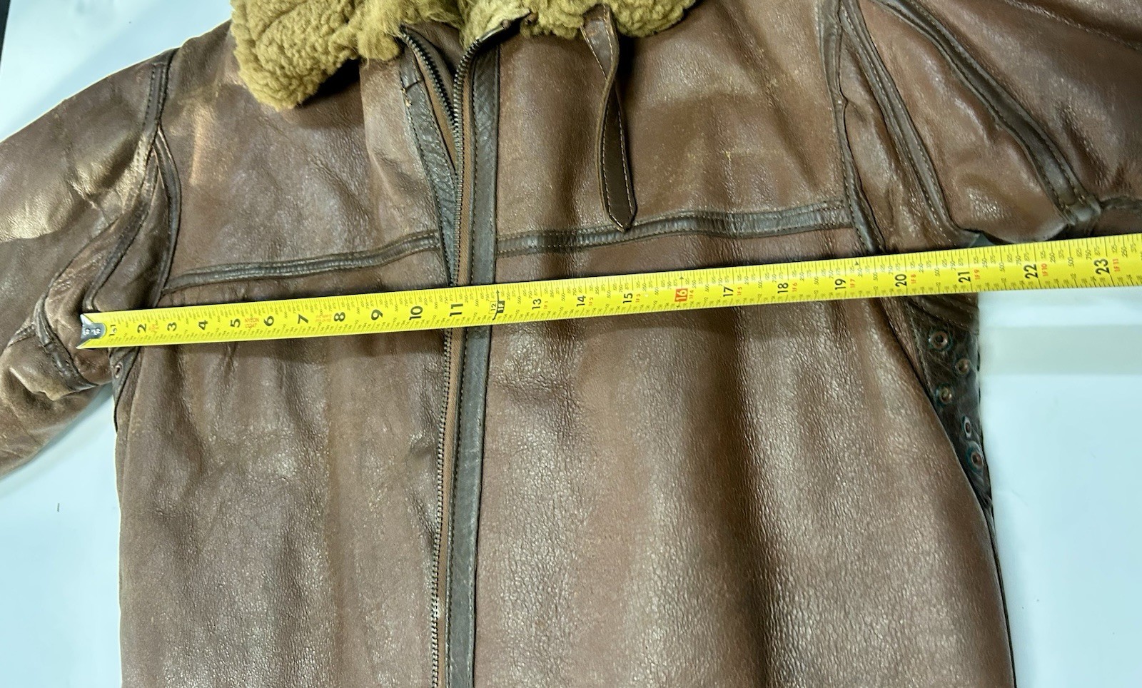 Aero British RAF WW2 Pilot Irvin Sheepskin Leather Flight Jacket