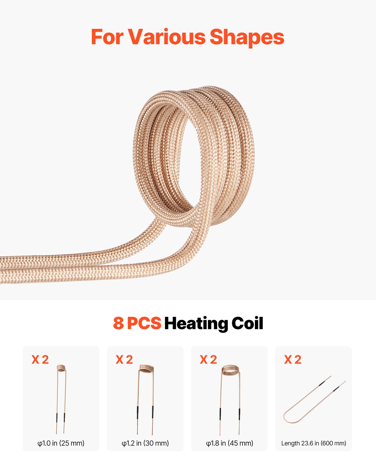 VEVOR Induction Heater Bolt Removal Magnetic Kit Rusty Screw Removing 1100W 110V