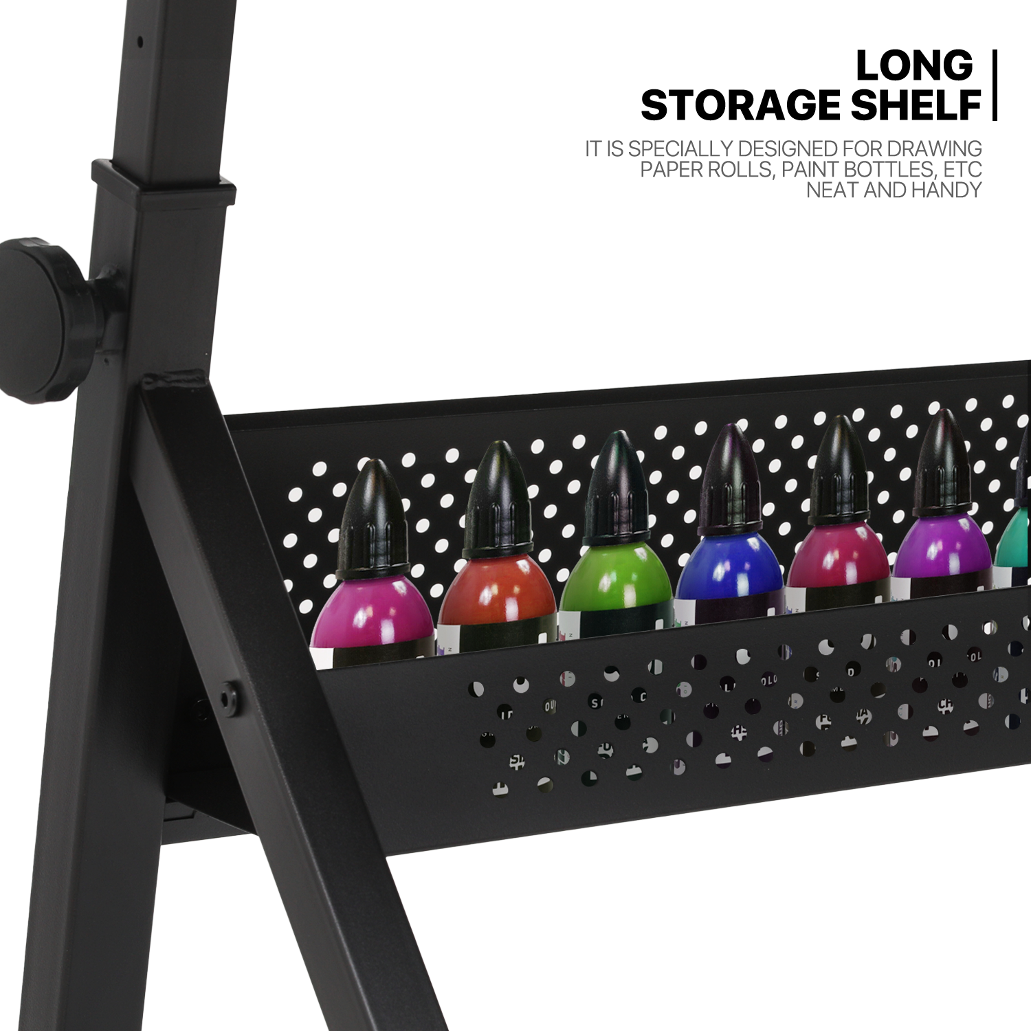 Drafting Table Adjustable Tempered Glass Art Craft Drawing Work Station w/Stool