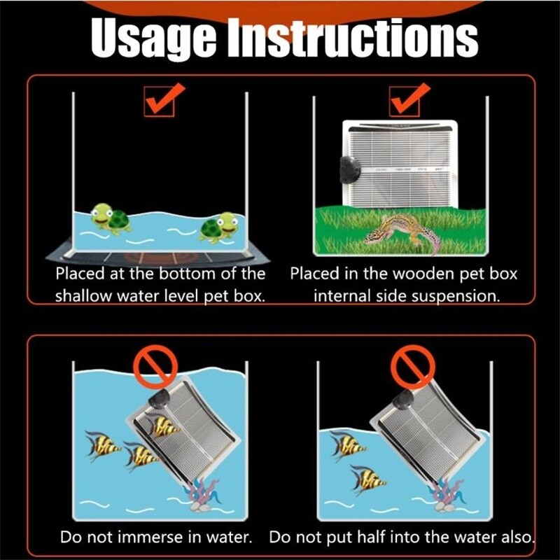 Pet Reptile Heater Under Tank Heating Pad Aquarium Warming Heat Lizard Mat 110V