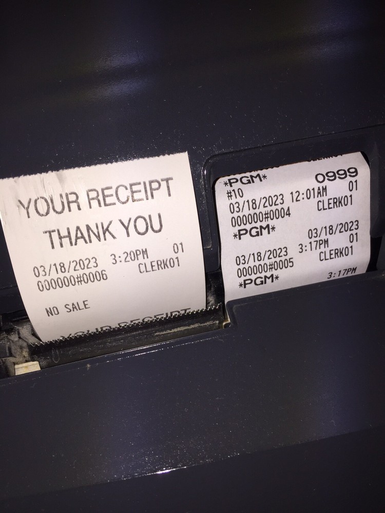 Sharp XE-A42S Cash Register Dual Printer! Great Conv Store! Includes Programming