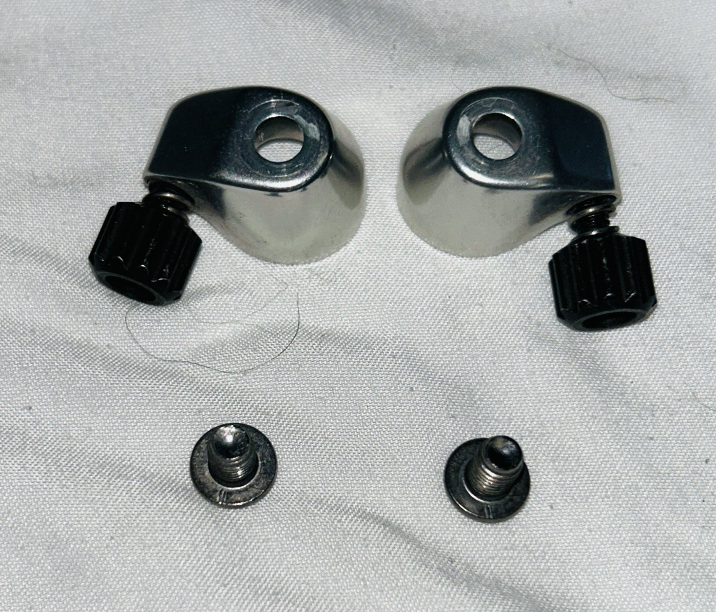 Campagnolo Downtube Cable Stop Shifter Bosses with Barrel Adjusters