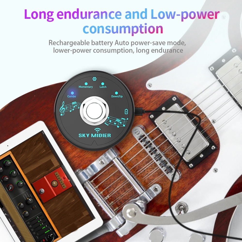 Bluetooth 5.1 MIDI Controller Pedal MIDI System K6Q32652