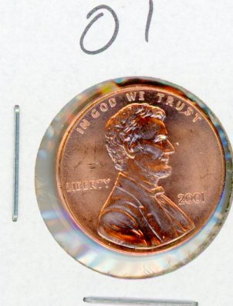 2001 LINCOLN MEMORIAL CENT BRILLIANT RED