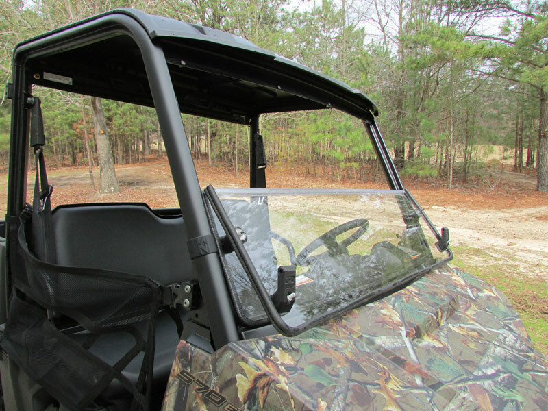2015+ Polaris Ranger Mid Size EV Front Windshield Folding Flip Down Versa-Fold