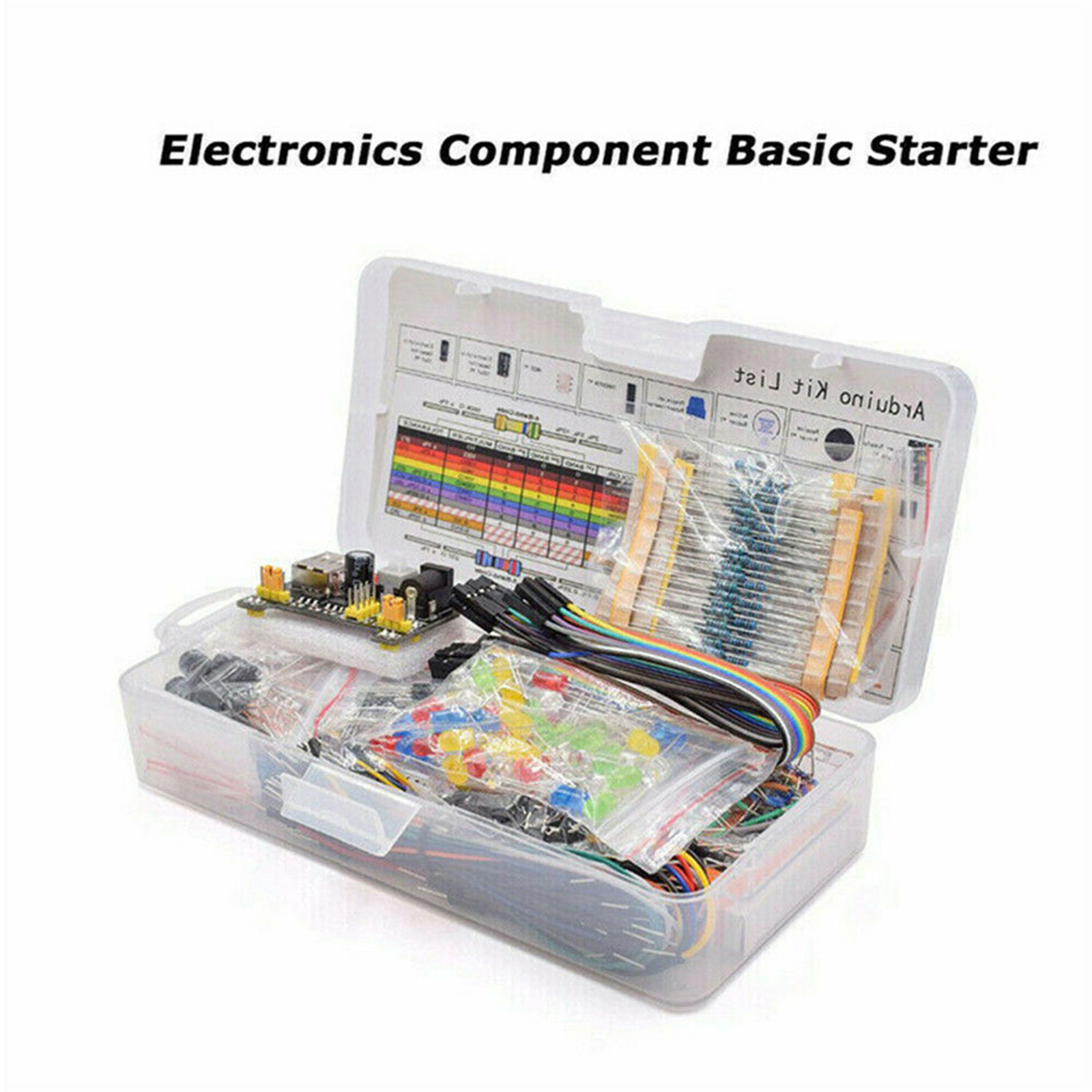 Electronics Component Basic Kit with 830 tie-points Breadboard Resist for UNO R3