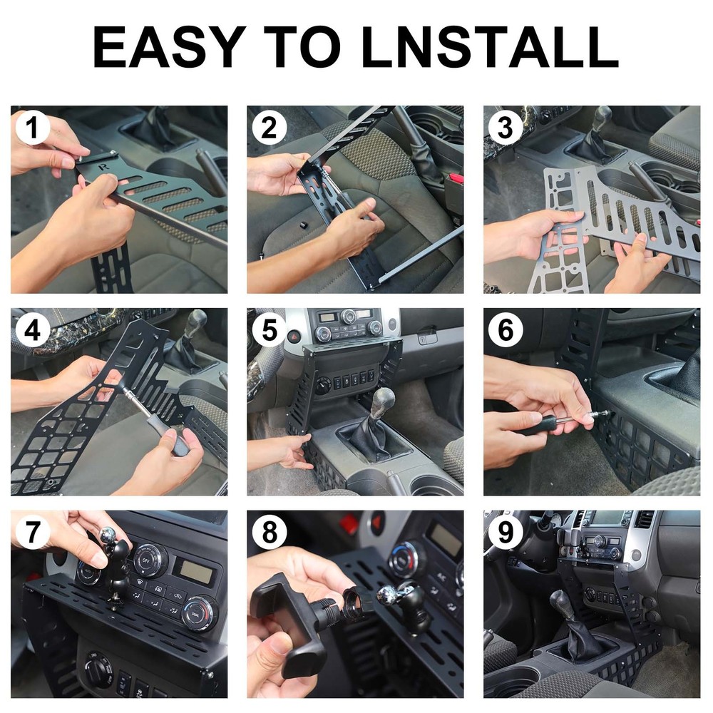 Multi-Functiona Central Dash Phone Holder Mount Stand For Nissan Frontier 09-17