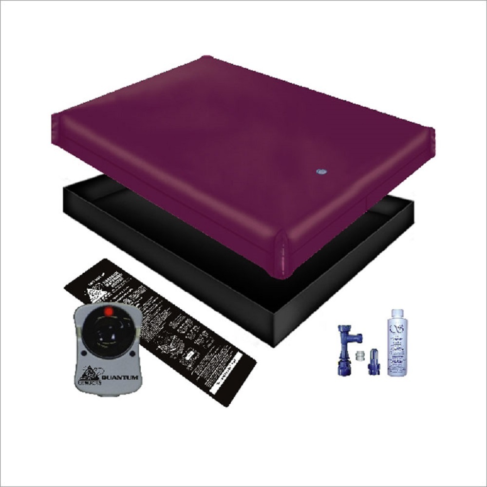 FREE FLOW WATERBED MATTRESS / LINER / HEATER / FILL DRAIN CONDITIONER KIT