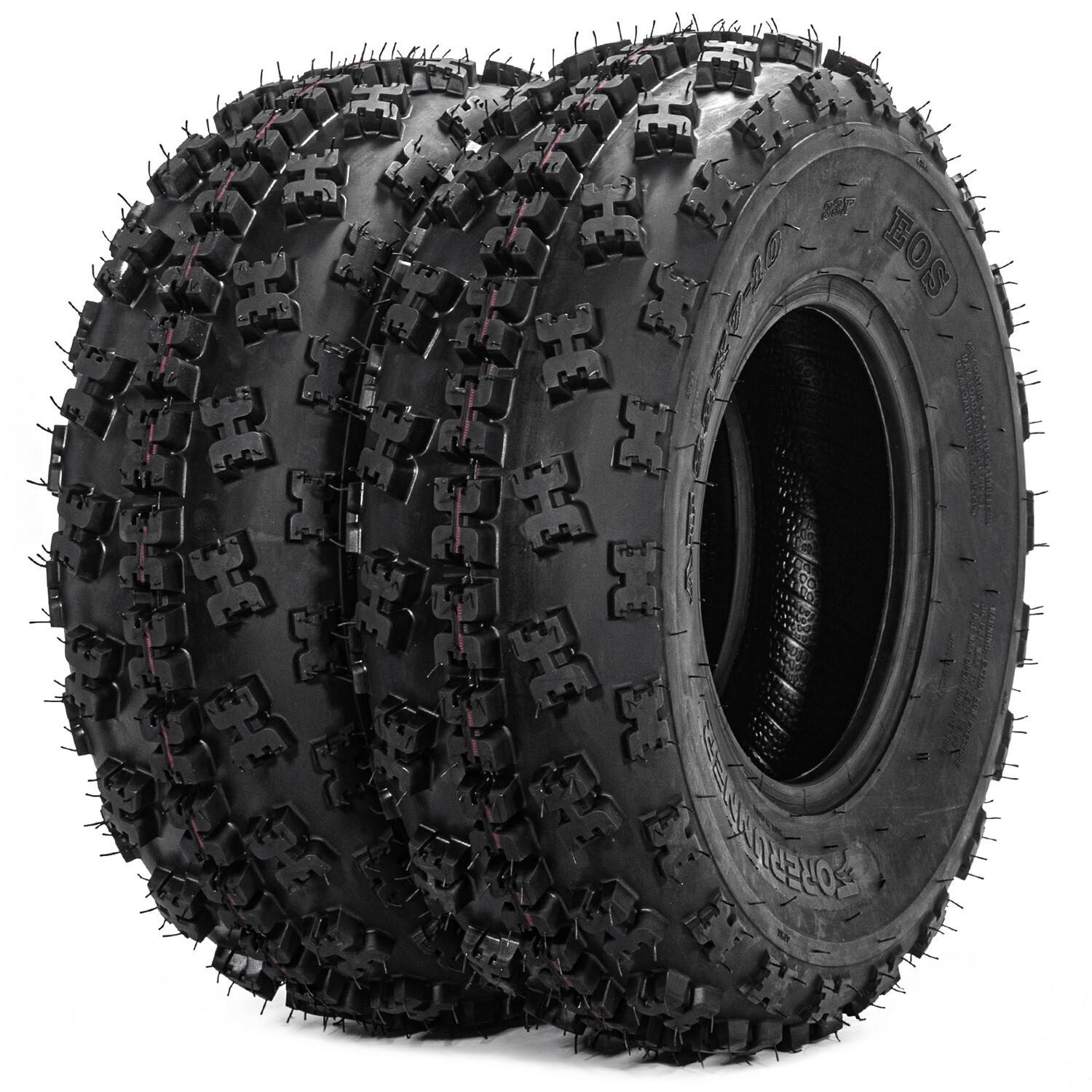 2 Front 22x7-10 6Ply ATV Tires 22x7x10 Sport All Terrain 22 7 10 Mud Tires