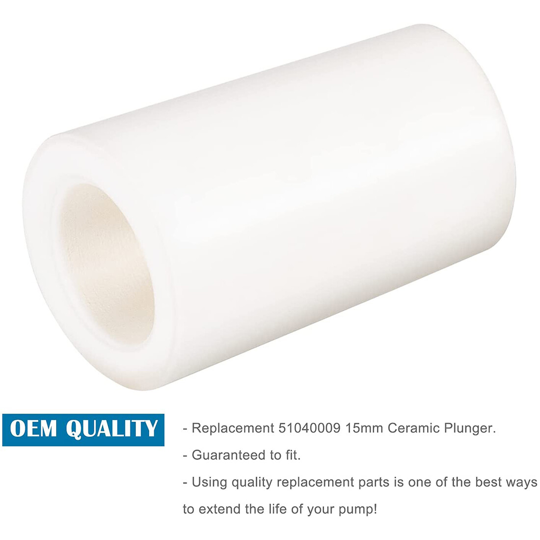 3-pack General Pump 51040009 Replacement CERAMIC PISTON 15mm fits EZ TX Pumps