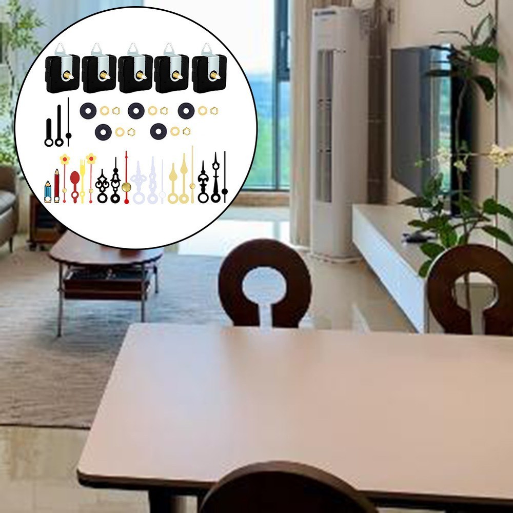 Quartz Clock Movement Replacement Kit Battery Powered Silent Operation