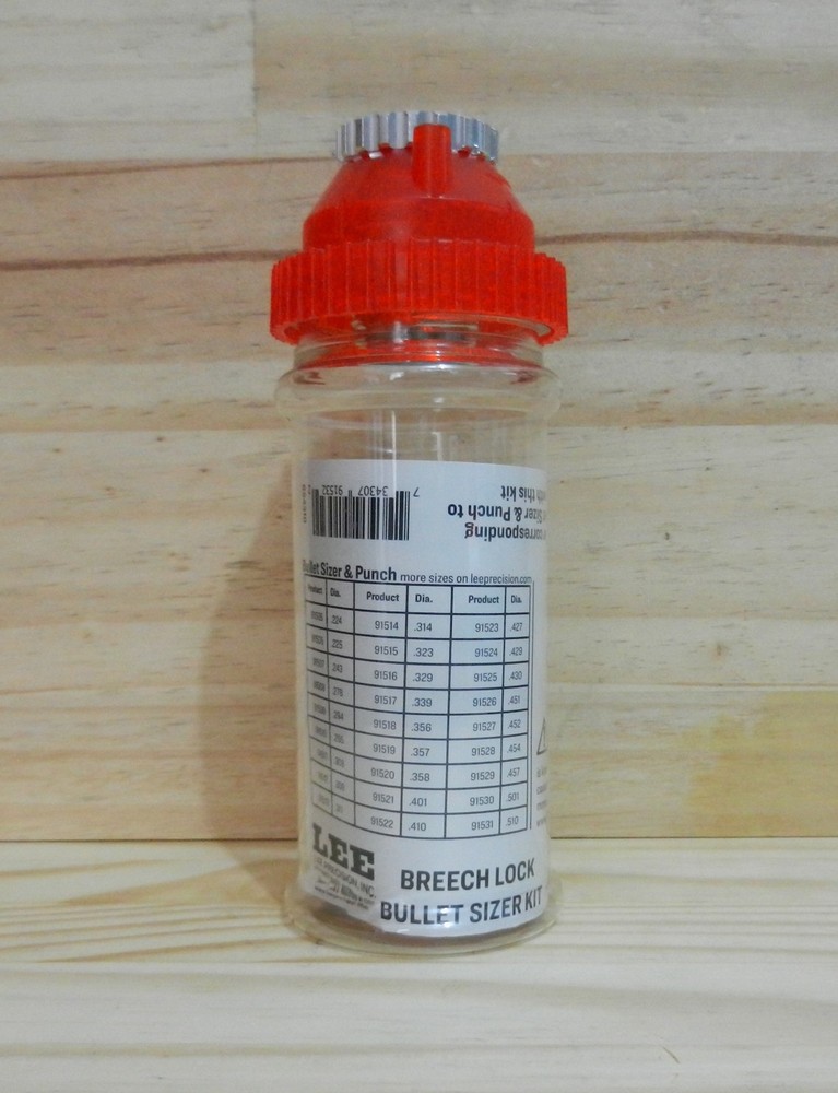 Lee Precicion; Breech Lock Bullet Sizer Kit; 91532
