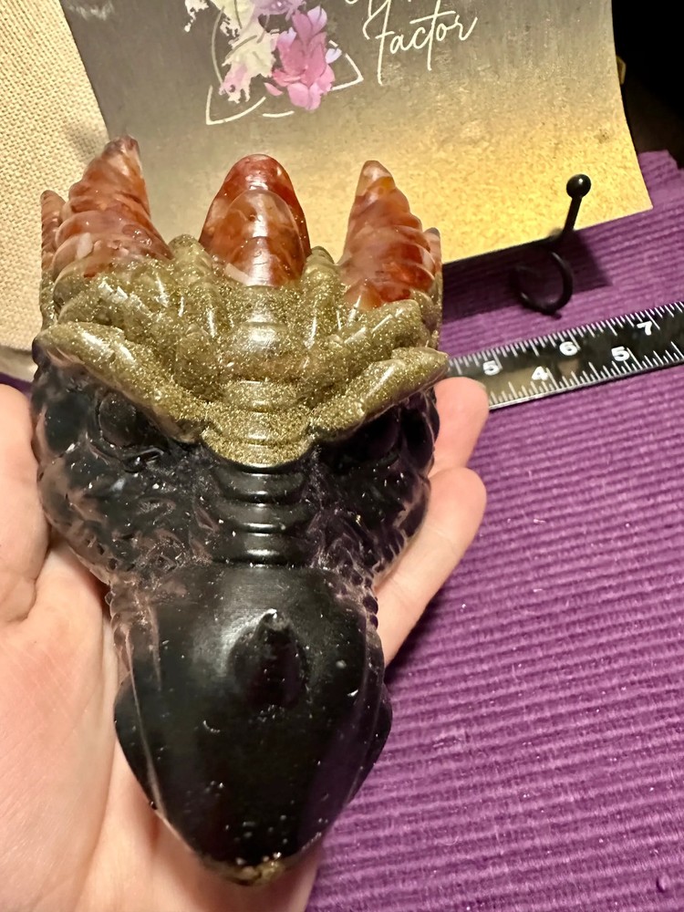 Large Dragon Orgonite - Carnelian