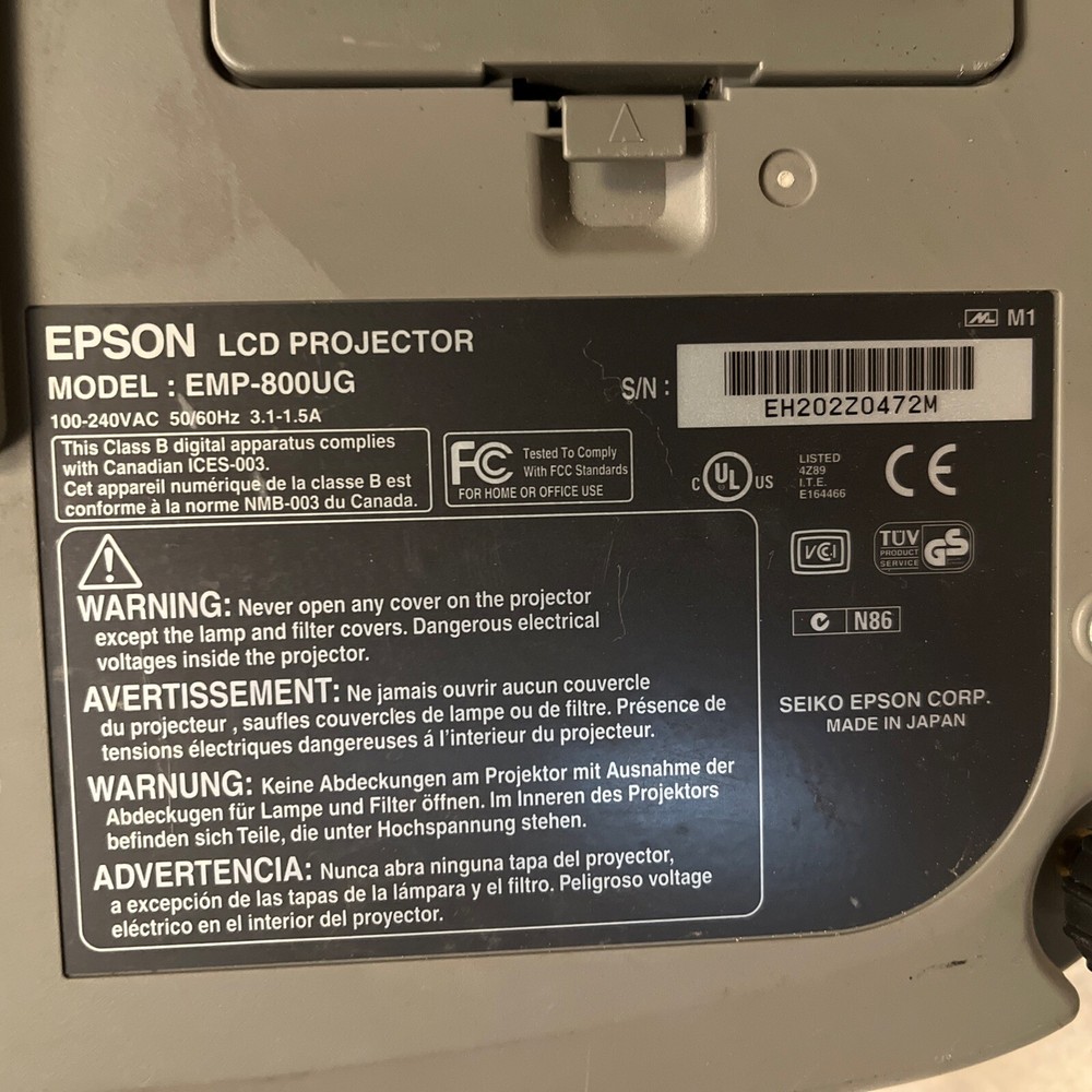 Epson EMP-811p PROJECTOR PowerLite
