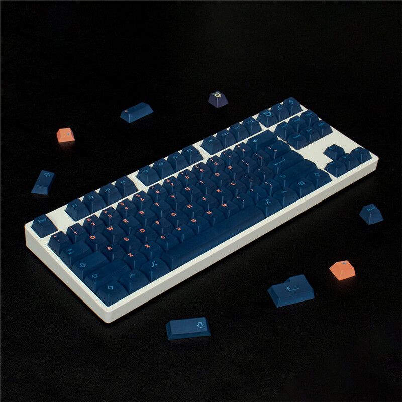 Firefly Theme Dark Blue Keycap 138 Keys Cherry Profile PBT For MX