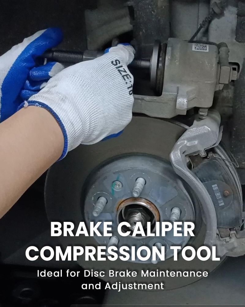 Brake Caliper Tool Heavy Duty Brake Caliper Compression Tool Red 24Pc