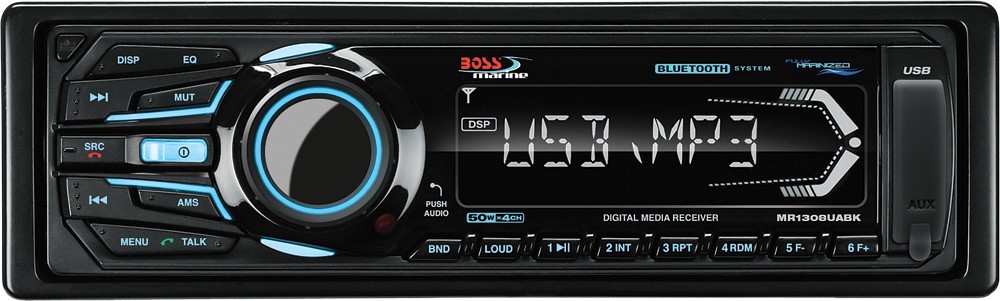 BOSS AUDIO SYSTEMS Multimedia AM/FM Receiver MR1308UABK