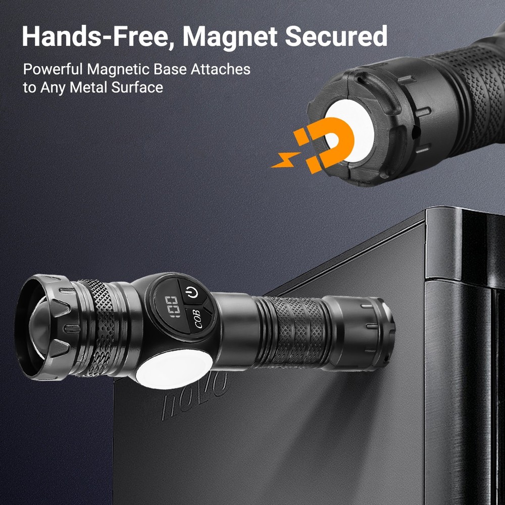 99000000Lumens Super Bright LED Tactical Flashlight Rechargeable LED Work Lights