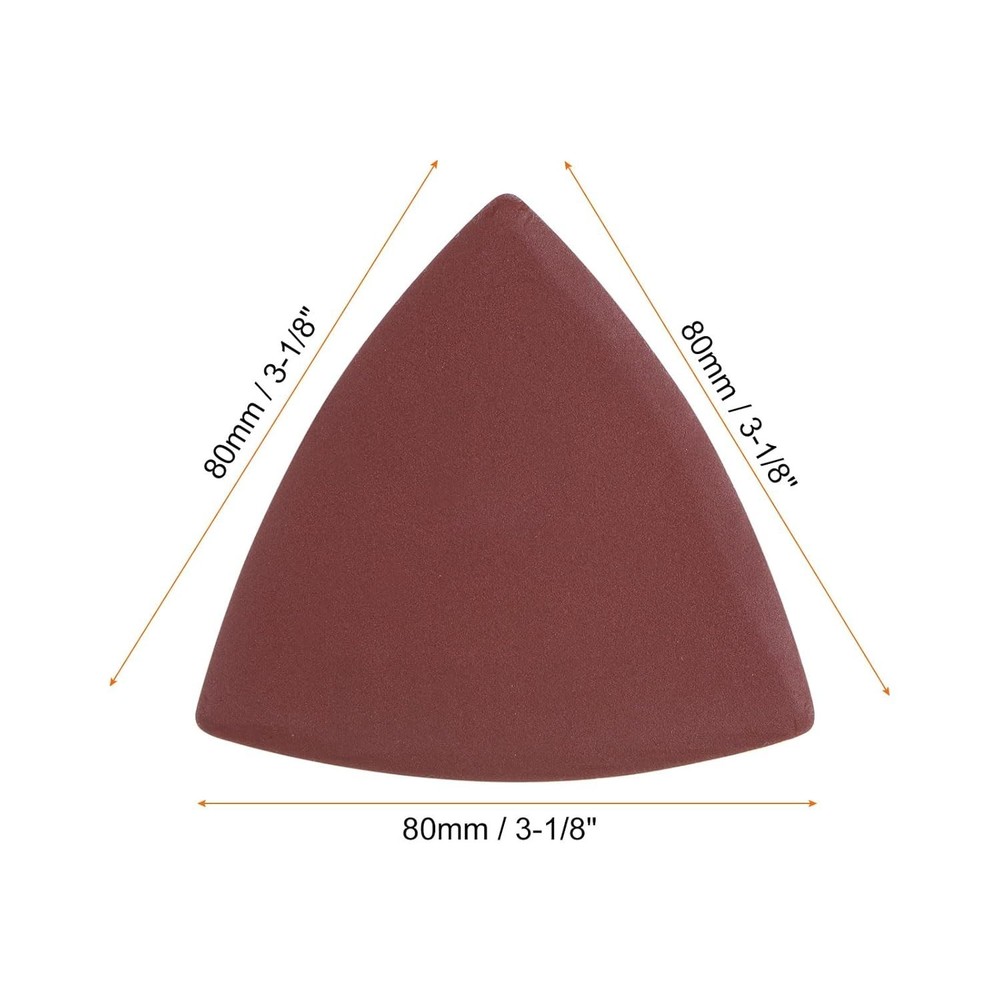 60pcs Triangular Hook & Loop Sandpapers 600/800/1000/1200/1500/2000 Grits 3-1...