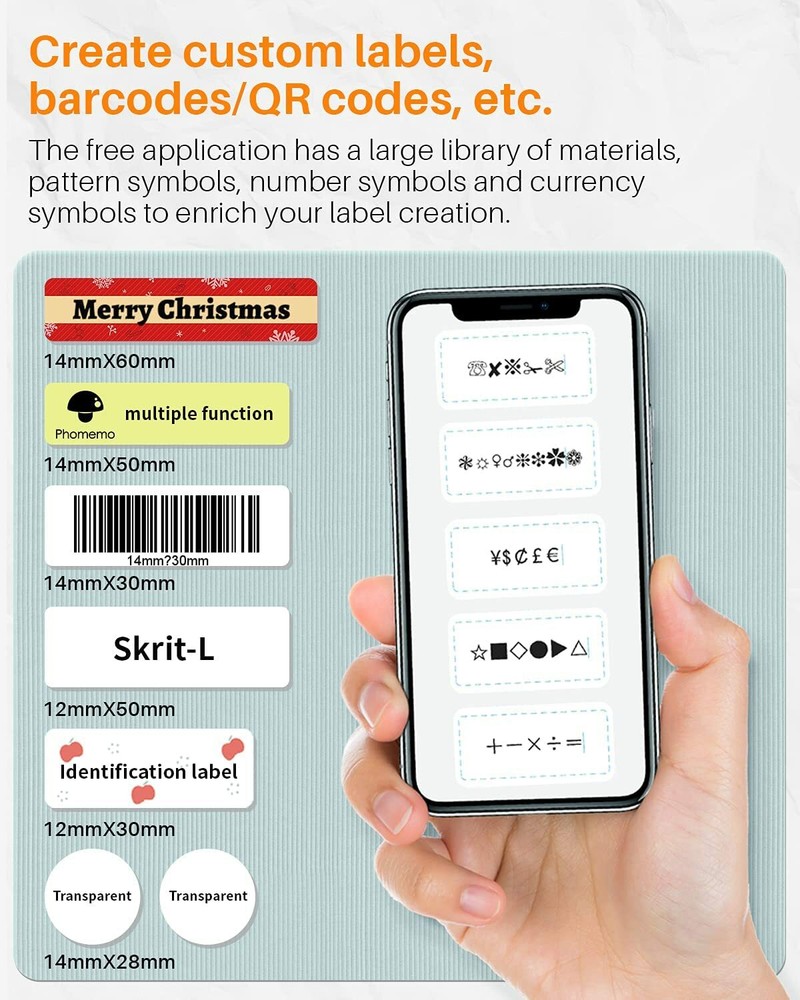 Upgrade D30 Pocket Bluetooth Label Maker Machine Direct Thermal Sticker Printer